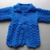 Hand knitted baby matinee jacket